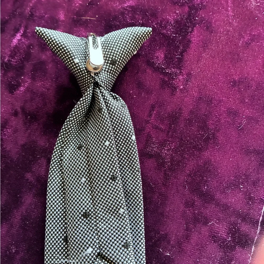 Elegant boys Black Polka Dot Tie for